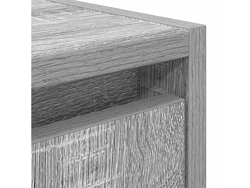 Table de chevet murale sonoma gris 38x34x40 cm