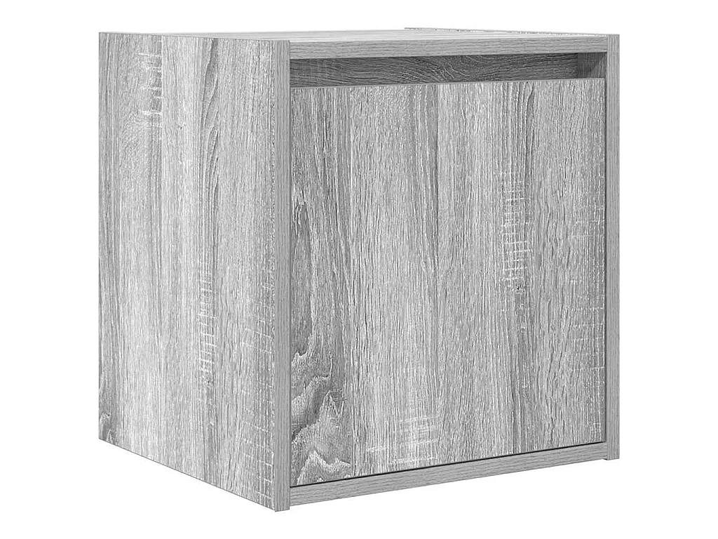 Table de chevet murale sonoma gris 38x34x40 cm