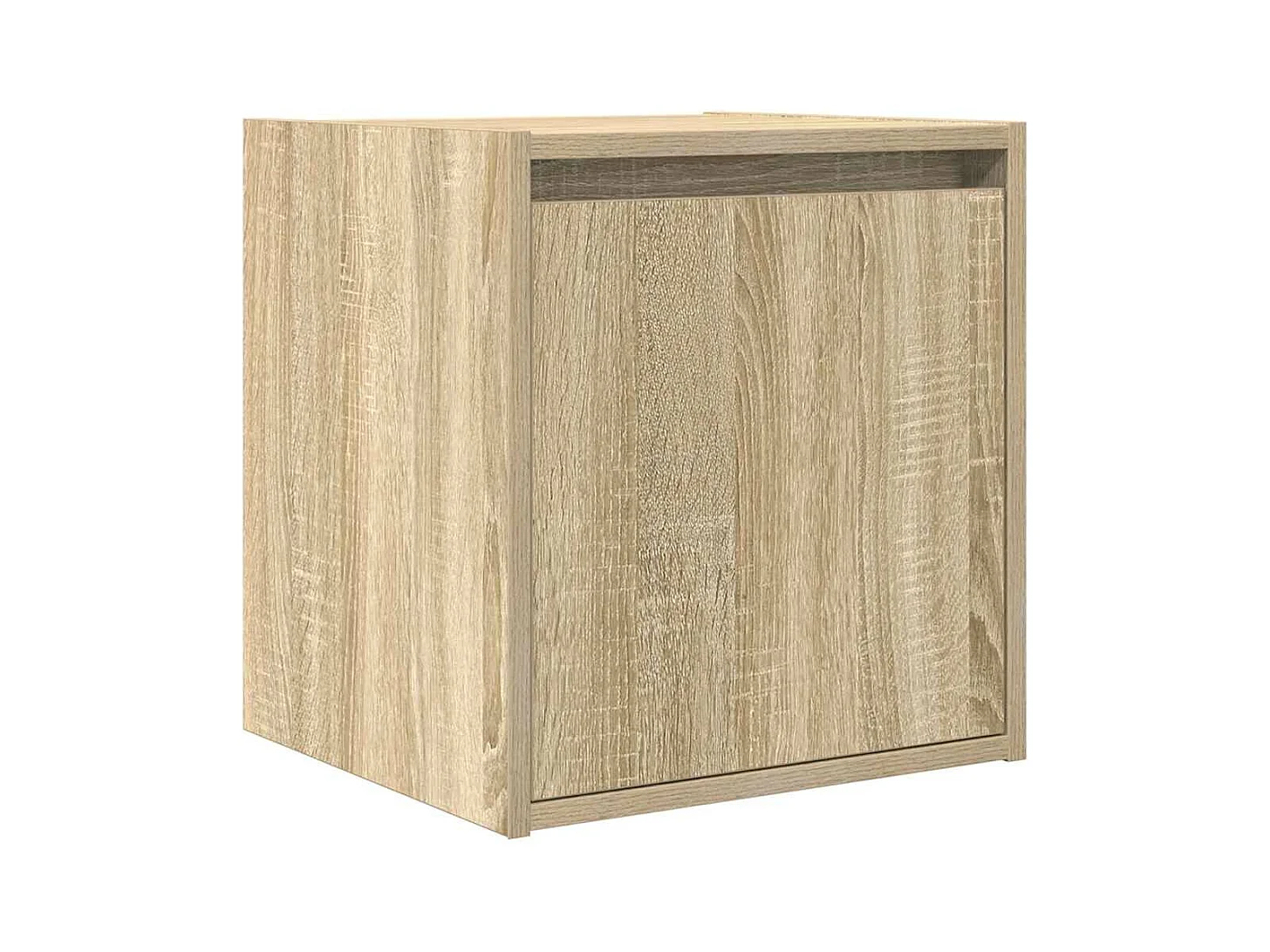 Mesa de cabeceira de parede 38x34x40 cm carvalho sonoma