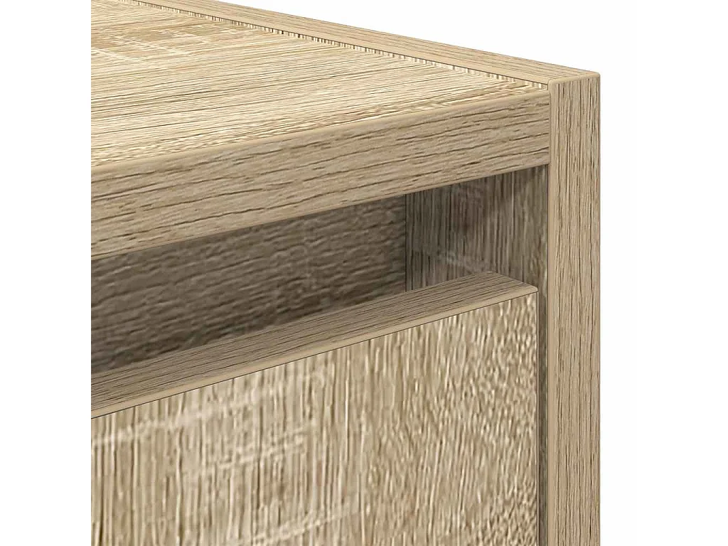 Table de chevet murale chêne sonoma 38x34x40 cm