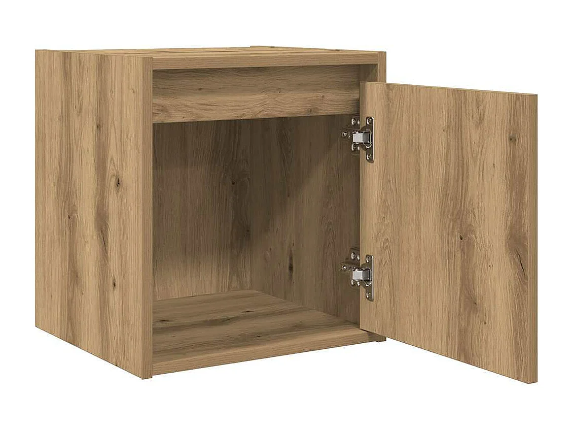 Tables de chevet murales 2 pcs chêne artisanal 38x34x40 cm