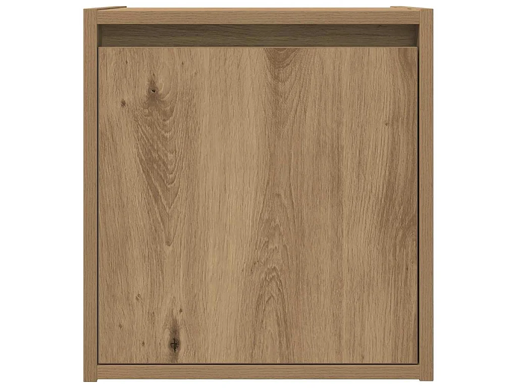 Nachtkastjes 2 st wandgemonteerd 38x34x40 cm artisanaal eiken