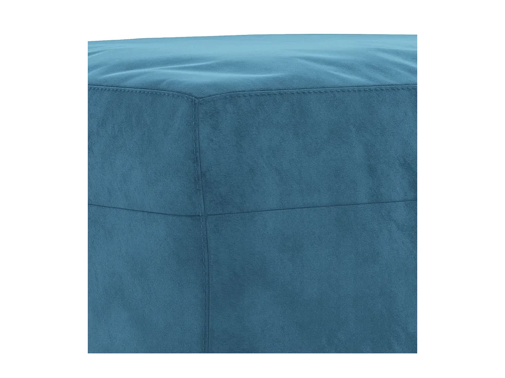 Repose-pied Bleu 70x55x41 cm Velours