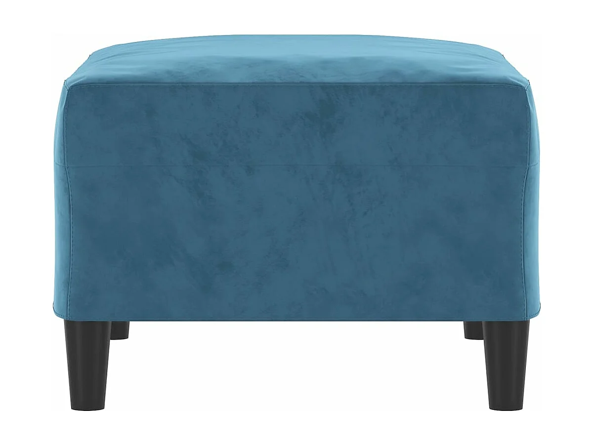 Repose-pied Bleu 70x55x41 cm Velours