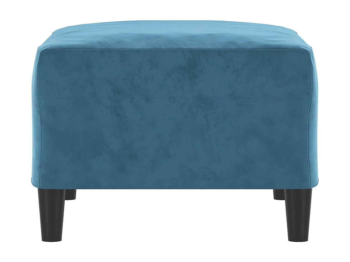 Repose-pied Bleu 70x55x41 cm Velours