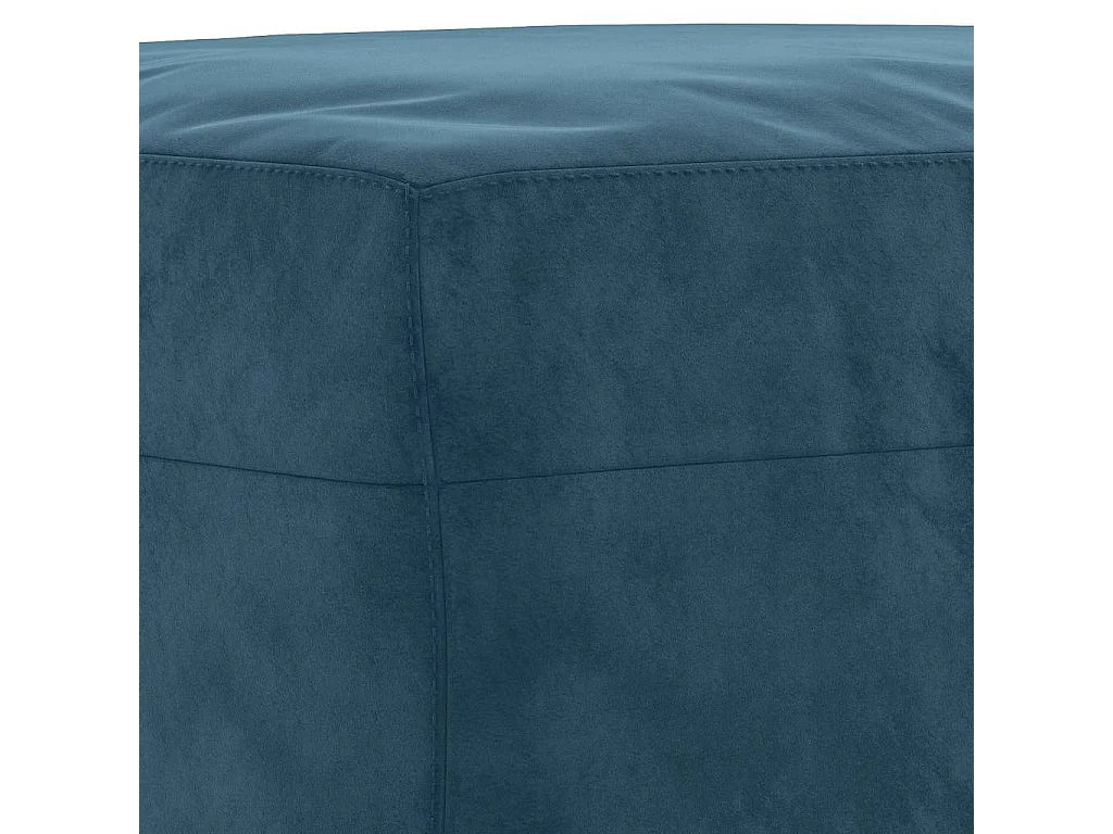 Repose-pied Bleu 70x55x41 cm Velours