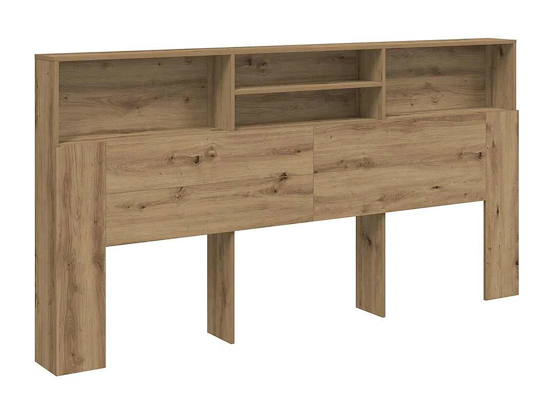 Armoire de tête de lit chêne artisanal 200x19x103,5 cm