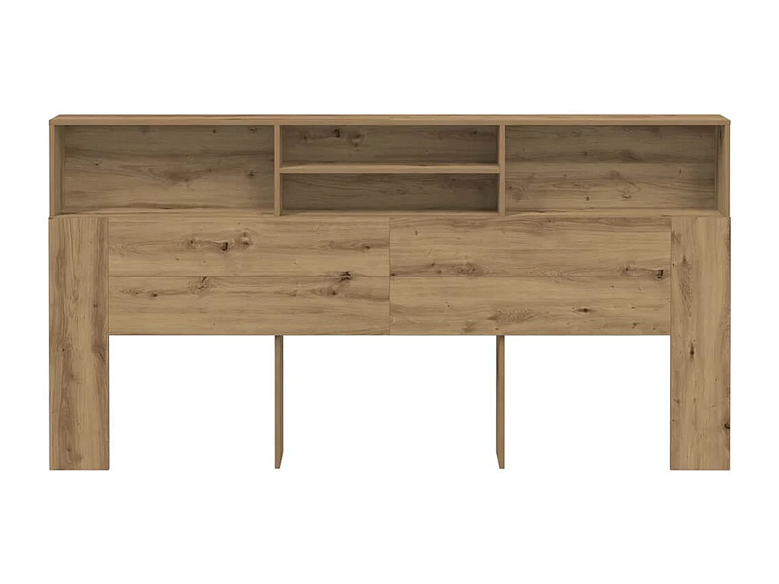 Armoire de tête de lit chêne artisanal 200x19x103,5 cm