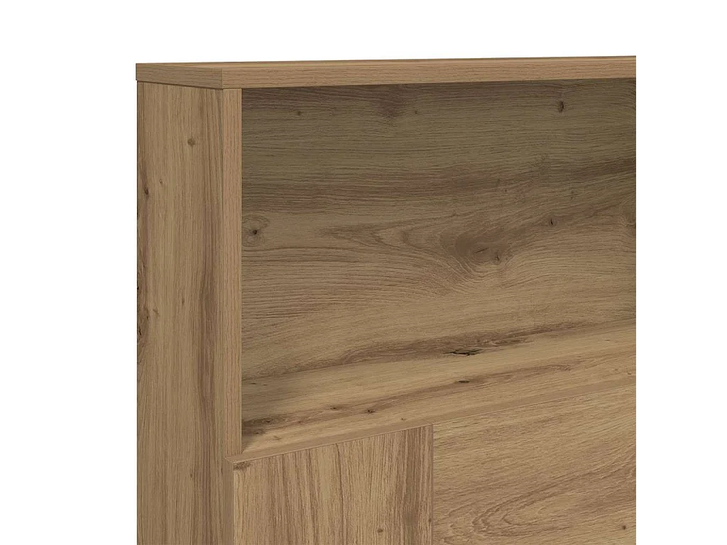 Armoire de tête de lit chêne artisanal 200x19x103,5 cm