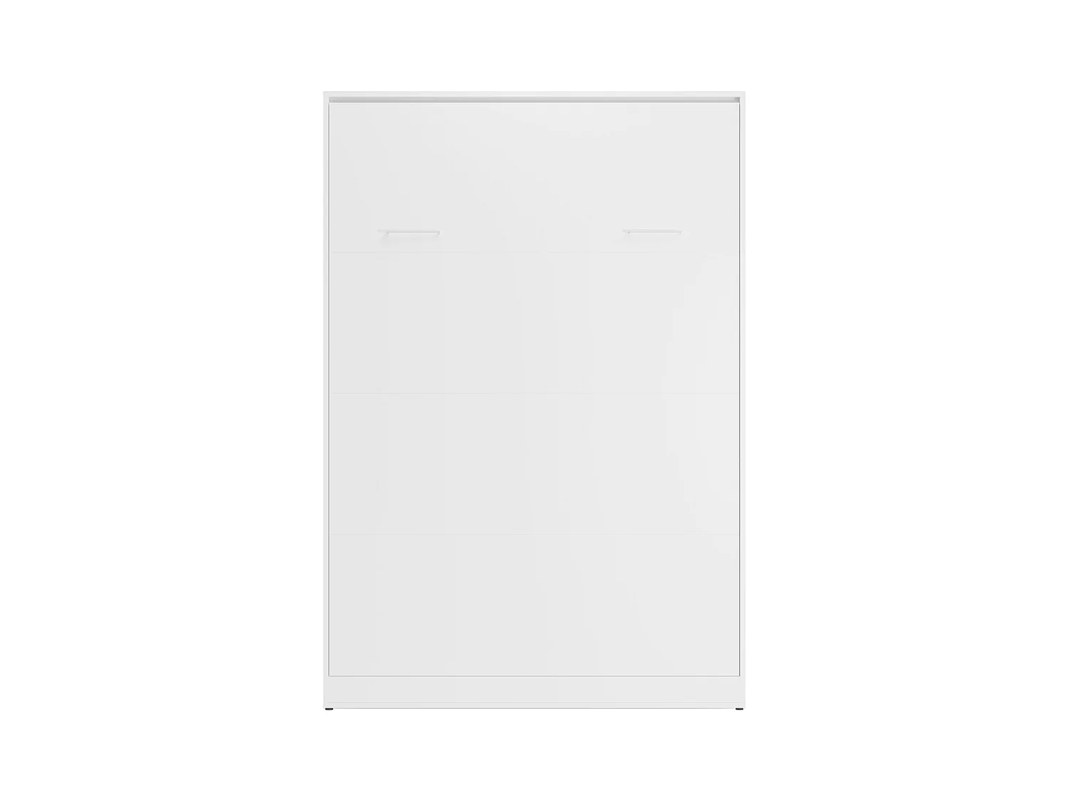 Lit escamotable 160 x 200 cm - Ouverture verticale manuelle - Blanc - BEGANIO