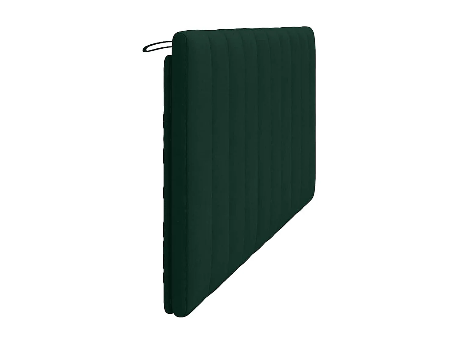 Coussin de tête de lit Hanko vert foncé 180 cm velours