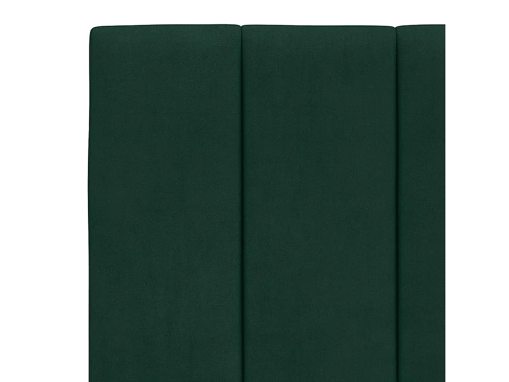 Coussin de tête de lit Hanko vert foncé 180 cm velours