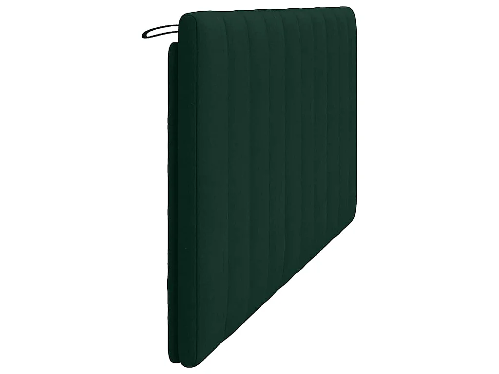 Coussin de tête de lit Hanko vert foncé 180 cm velours
