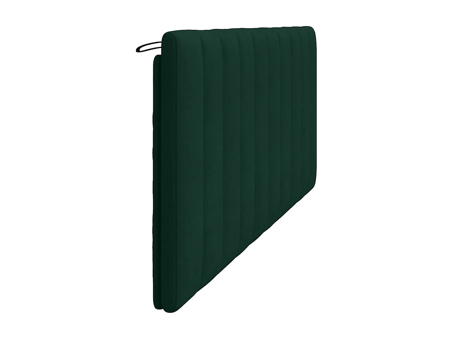 Coussin de tête de lit Hanko vert foncé 200 cm velours