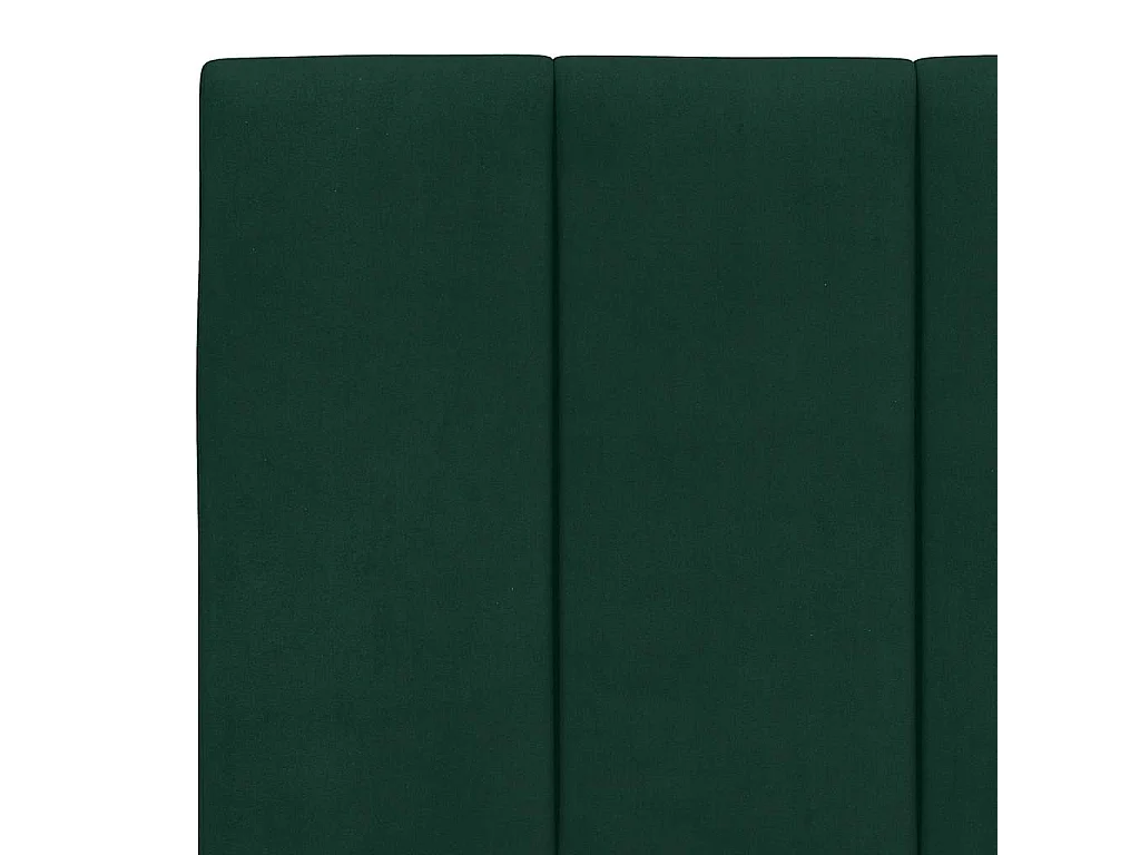 Coussin de tête de lit Hanko vert foncé 200 cm velours