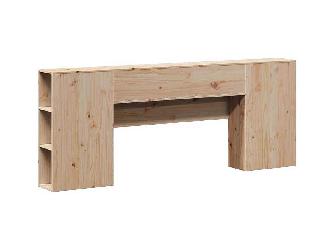 Hoofdbord met opbergruimte 180 cm massief grenenhout