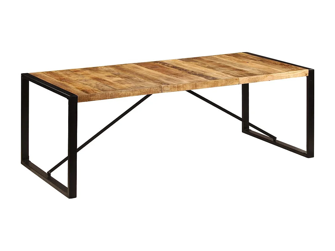 Tavolo da Pranzo 220x100x75 cm in Legno Massello di Mango