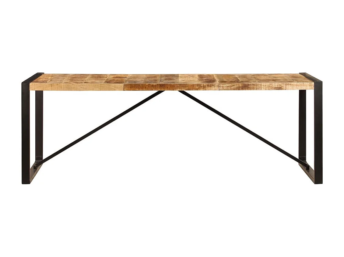 Tavolo da Pranzo 220x100x75 cm in Legno Massello di Mango