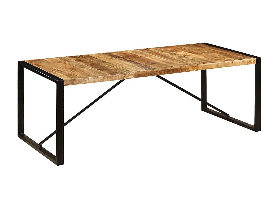 Tavolo da Pranzo 220x100x75 cm in Legno Massello di Mango