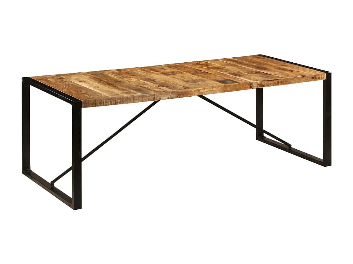 Tavolo da Pranzo 220x100x75 cm in Legno Massello di Mango
