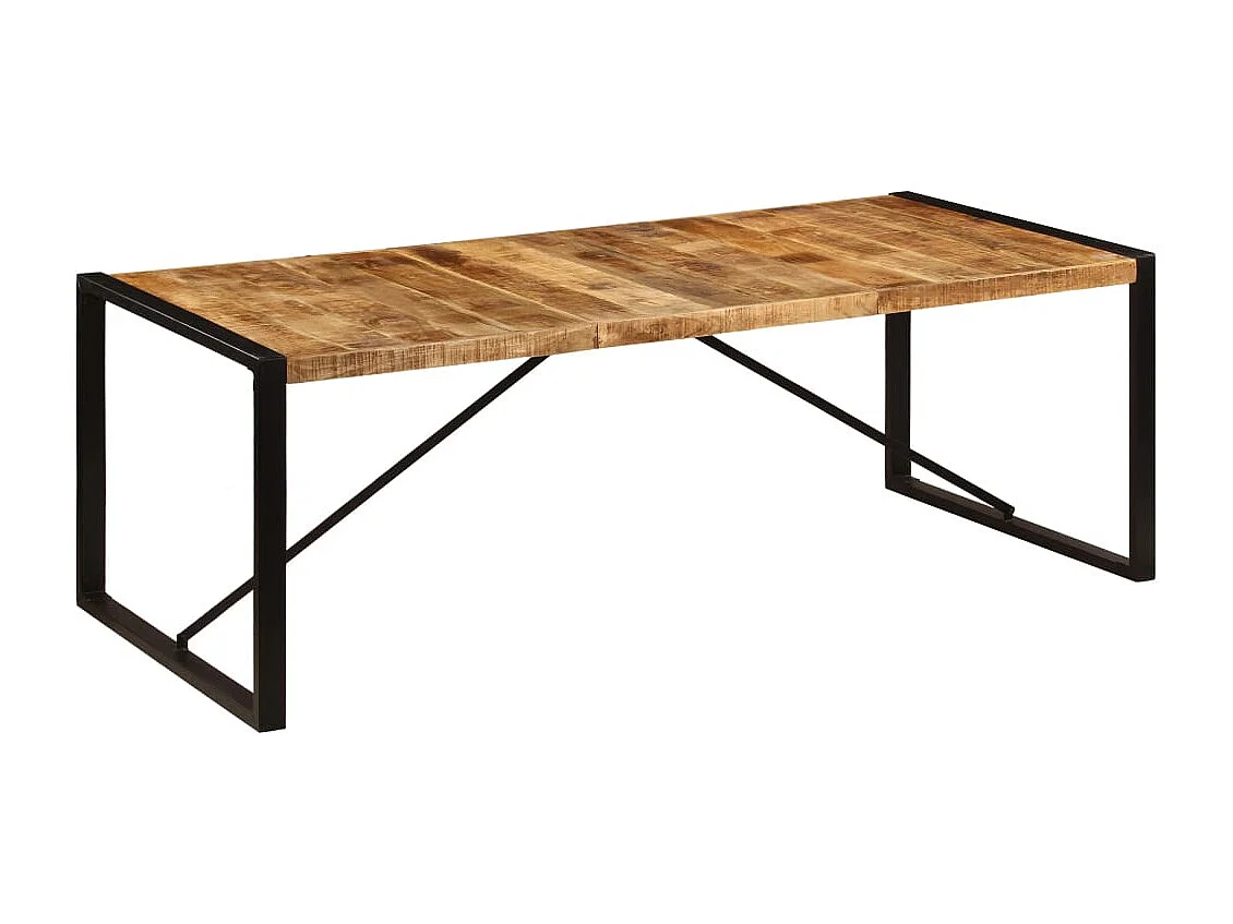 Tavolo da Pranzo 220x100x75 cm in Legno Massello di Mango