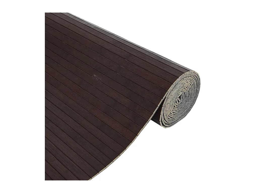 Paravent Dunkelbraun 165x600 cm Bambus