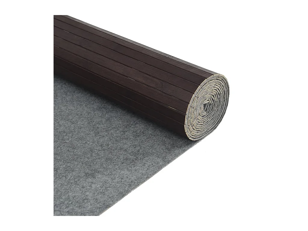 Paravent Dunkelbraun 165x600 cm Bambus