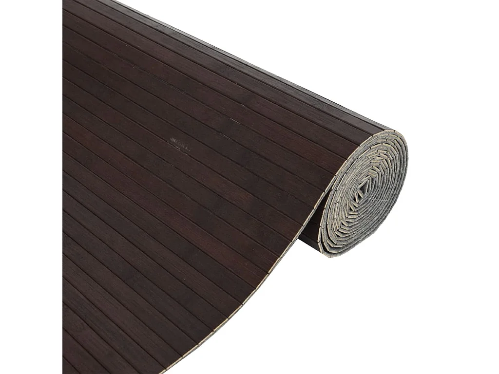 Paravent Dunkelbraun 165x600 cm Bambus