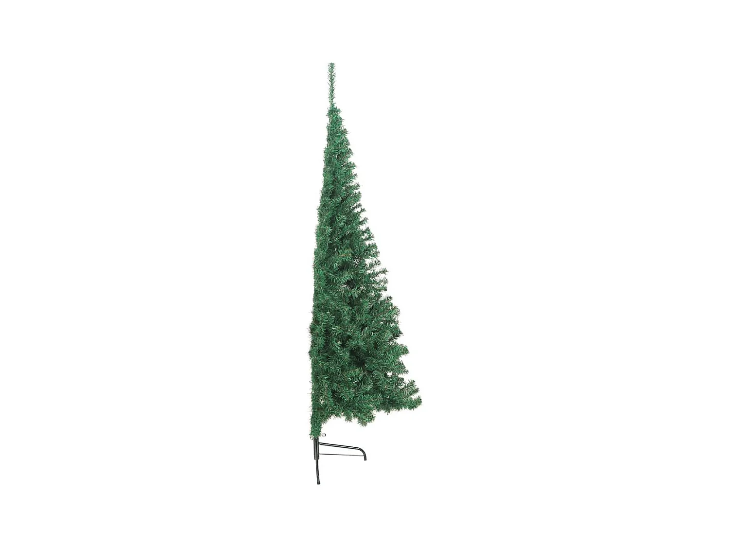 Sapin de Noël artificiel moitié avec support vert 240 cm PVC