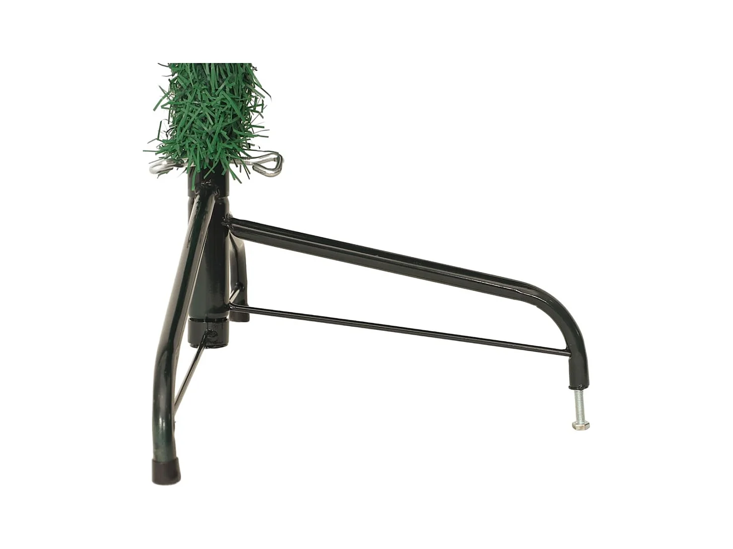 Sapin de Noël artificiel moitié avec support vert 240 cm PVC