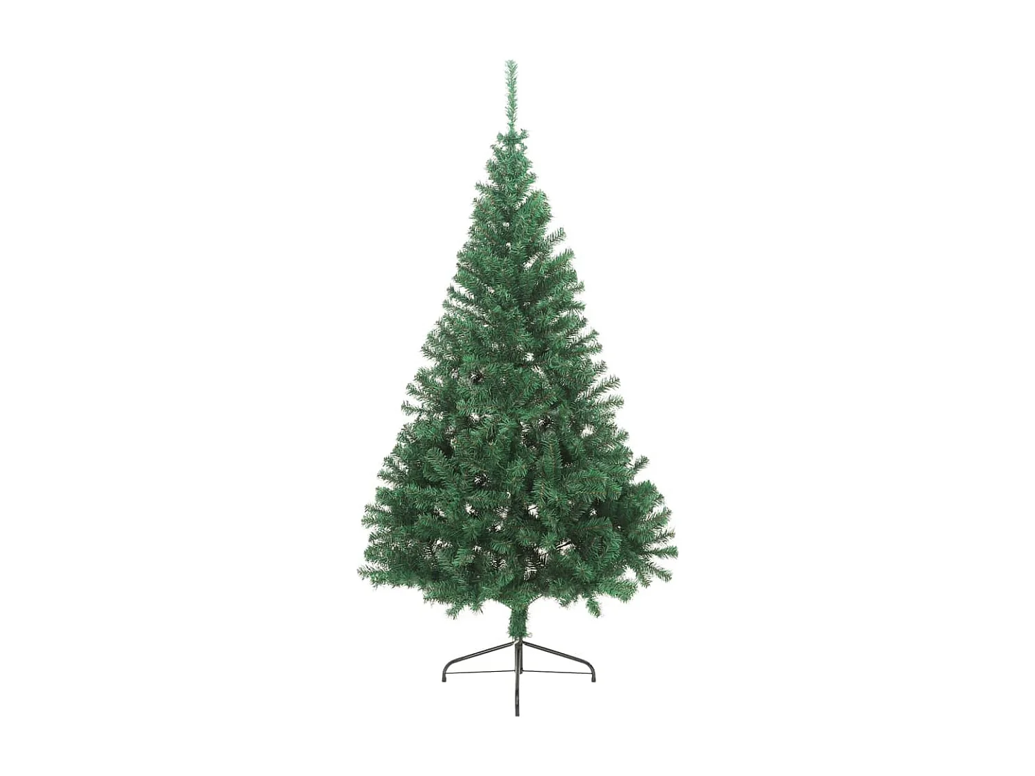 Künstlicher Halb-Weihnachtsbaum mit Ständer Grün 240 cm PVC