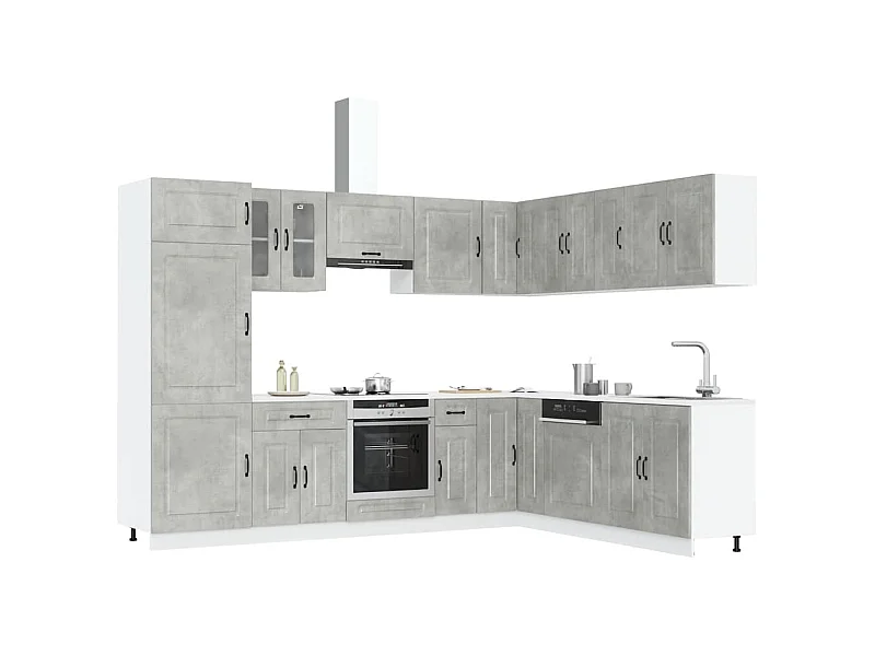 Ensemble d'armoires de cuisine 14 pcs Kalmar bois d'ingénierie