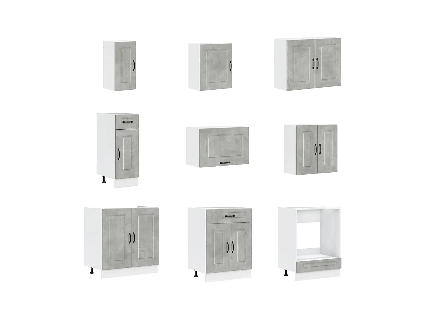 Ensemble d'armoires de cuisine 14 pcs Kalmar bois d'ingénierie