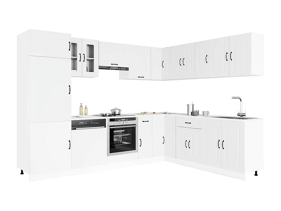 Ensemble d'armoires de cuisine 14 pcs Kalmar bois d'ingénierie