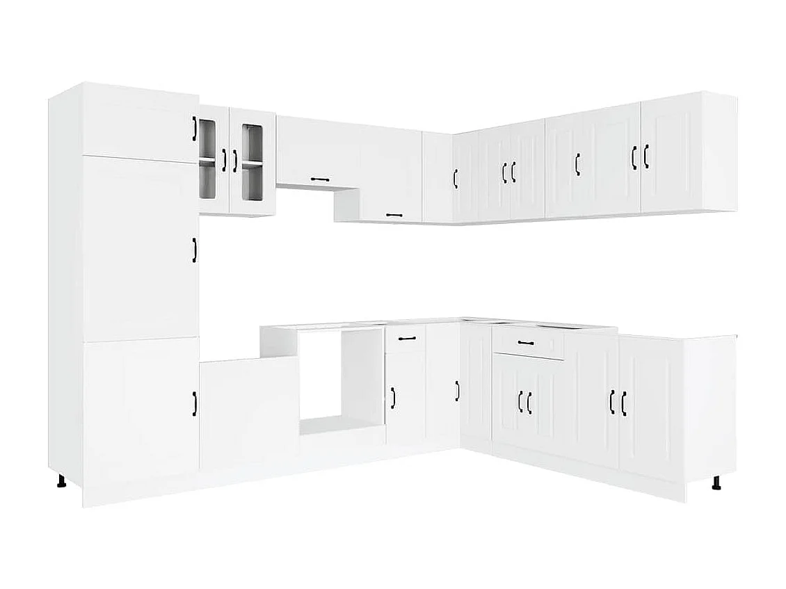 Ensemble d'armoires de cuisine 14 pcs Kalmar bois d'ingénierie