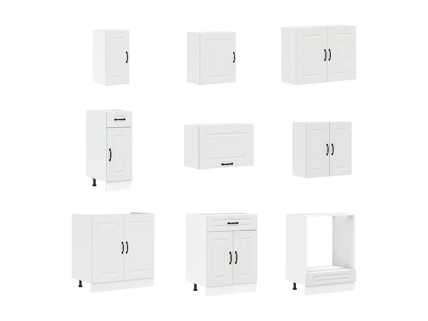 Ensemble d'armoires de cuisine 14 pcs Kalmar bois d'ingénierie