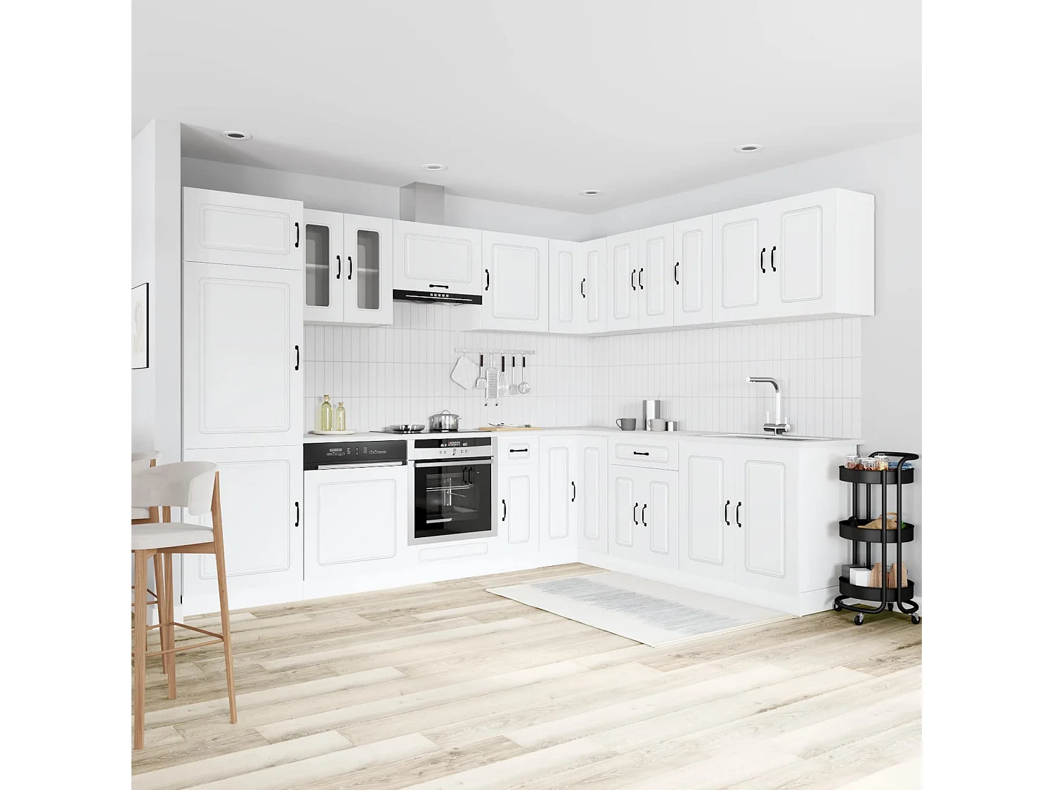 Ensemble d'armoires de cuisine 14 pcs Kalmar bois d'ingénierie