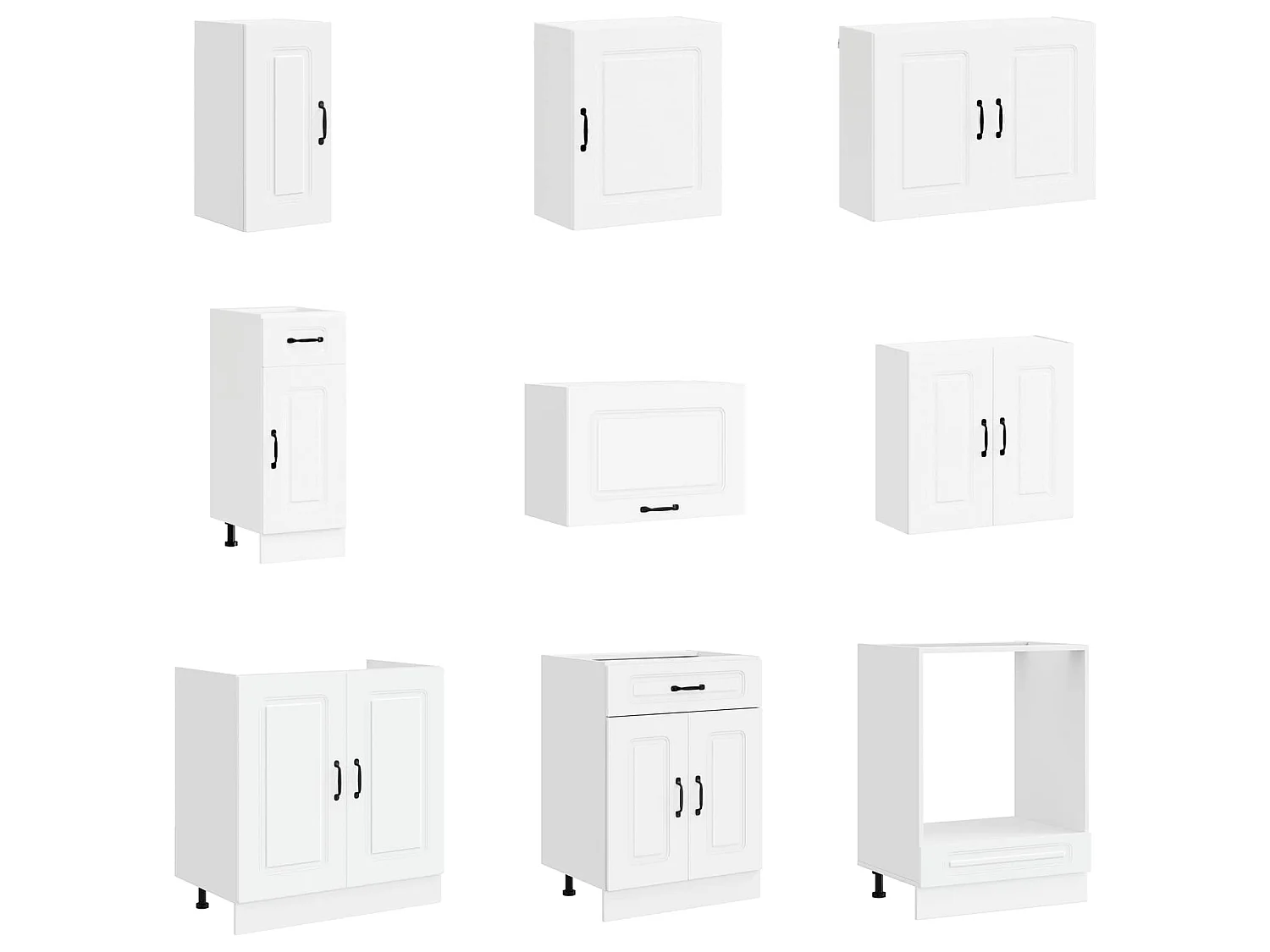 Ensemble d'armoires de cuisine 14 pcs Kalmar bois d'ingénierie