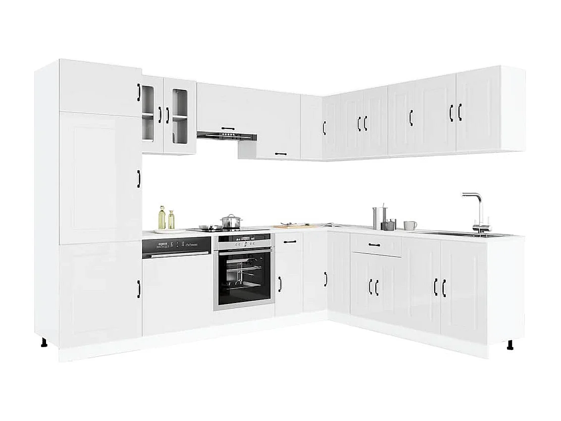 Ensemble d'armoires de cuisine 14 pcs Kalmar bois d'ingénierie