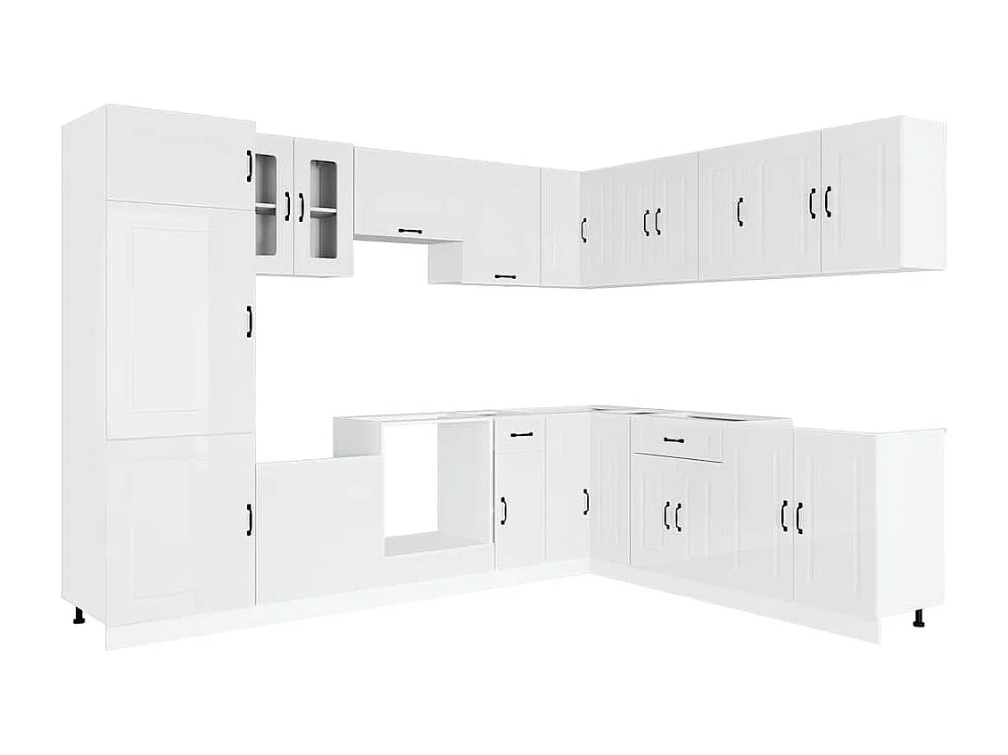 Ensemble d'armoires de cuisine 14 pcs Kalmar bois d'ingénierie