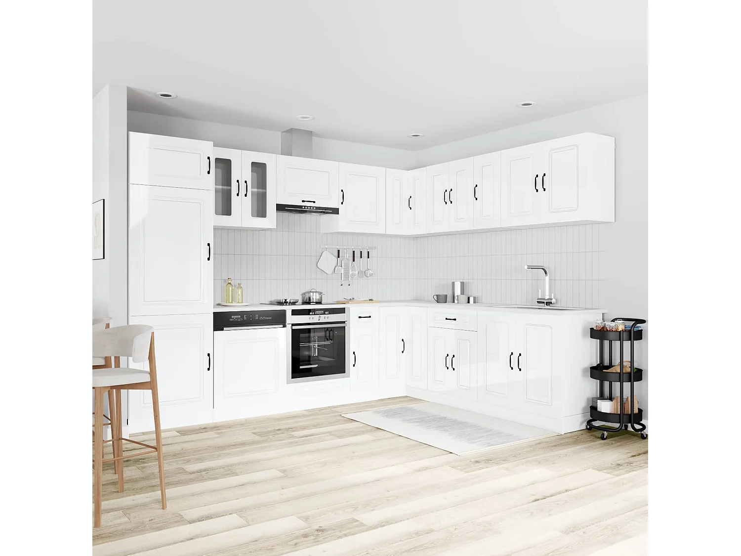 Ensemble d'armoires de cuisine 14 pcs Kalmar bois d'ingénierie
