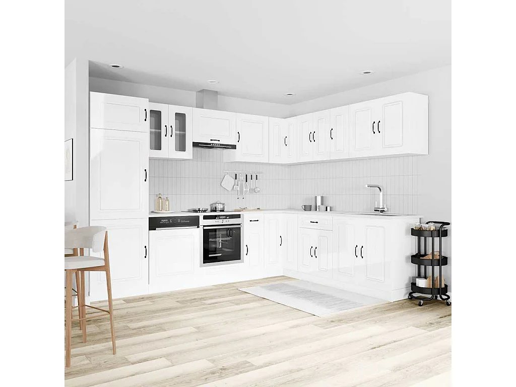 Ensemble d'armoires de cuisine 14 pcs Kalmar bois d'ingénierie