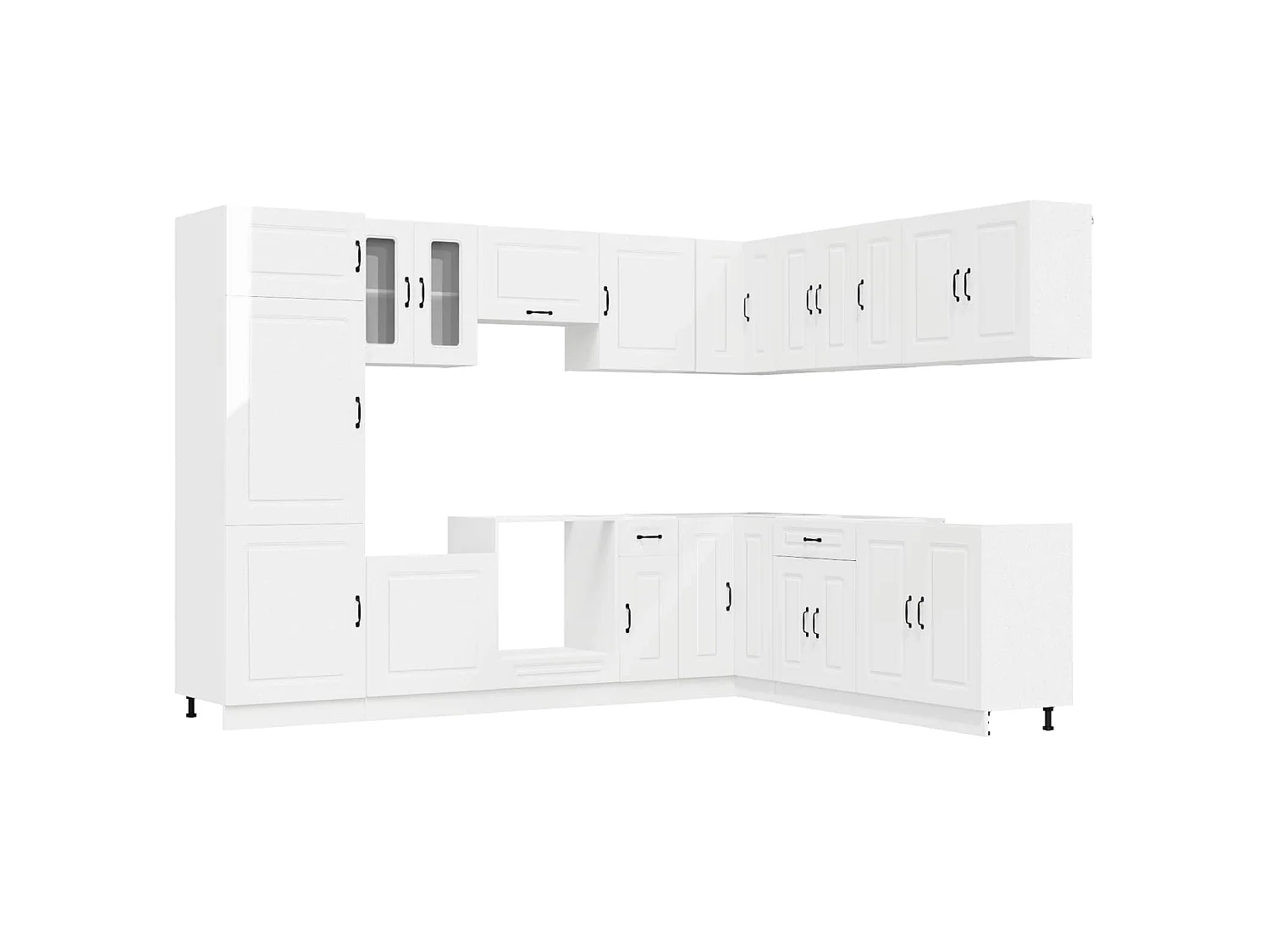 Ensemble d'armoires de cuisine 14 pcs Kalmar bois d'ingénierie