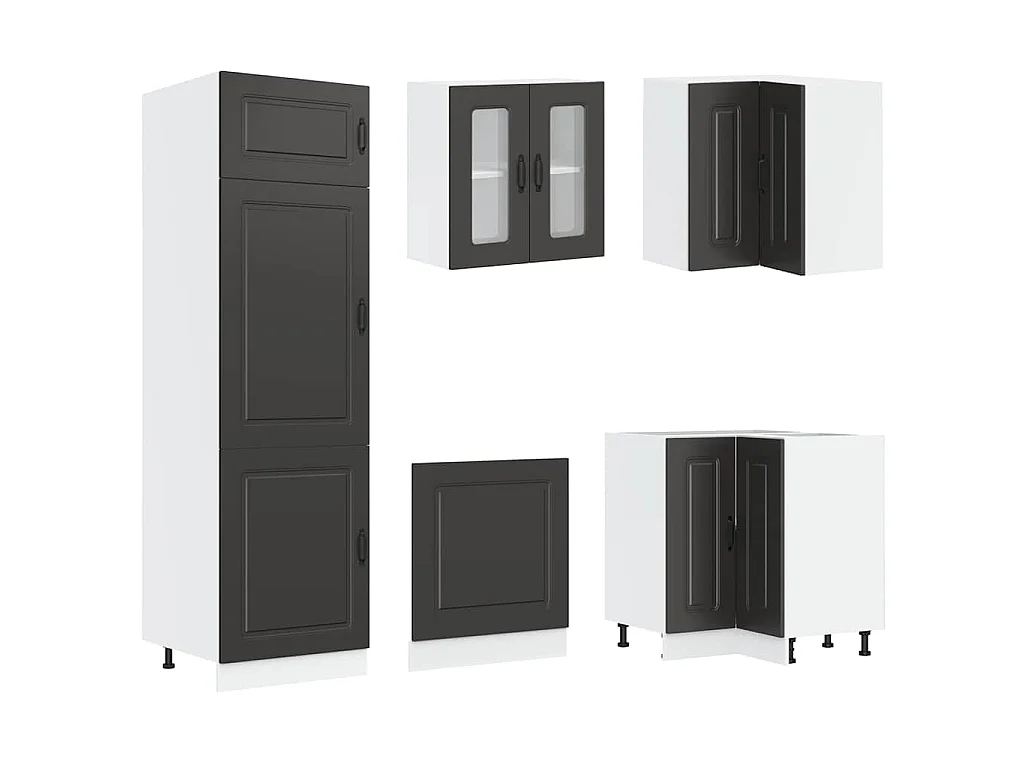 Ensemble d'armoires de cuisine 14 pcs Kalmar bois d'ingénierie
