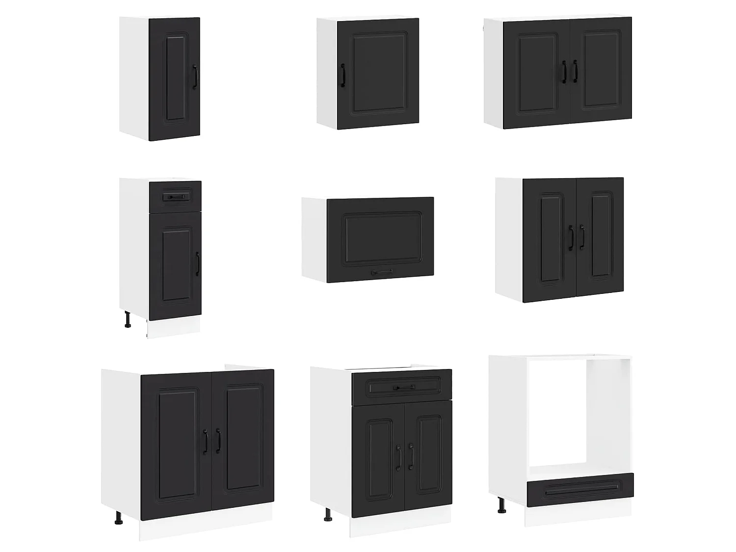 Ensemble d'armoires de cuisine 14 pcs Kalmar bois d'ingénierie