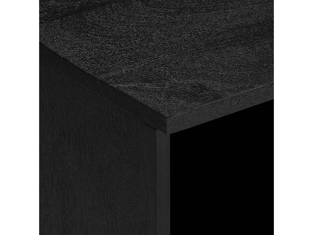Meuble TV noir 100x33x46 cm bois d'ingénierie