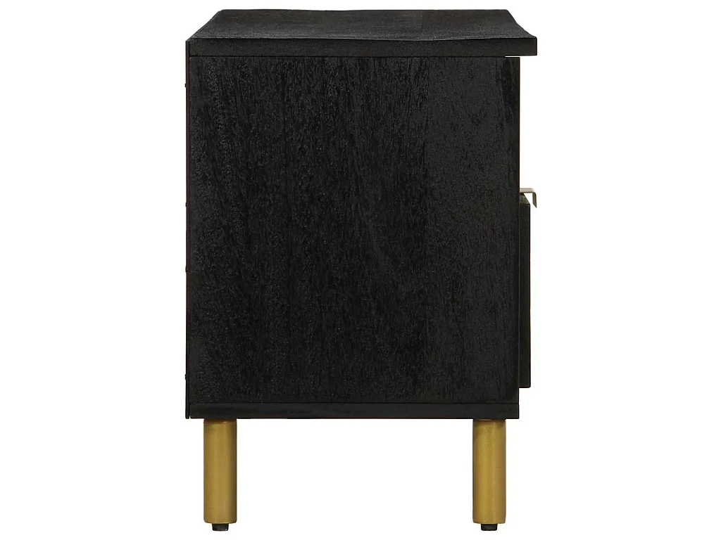 Mobile Porta TV Nero 100x33x46 cm in Legno Multistrato