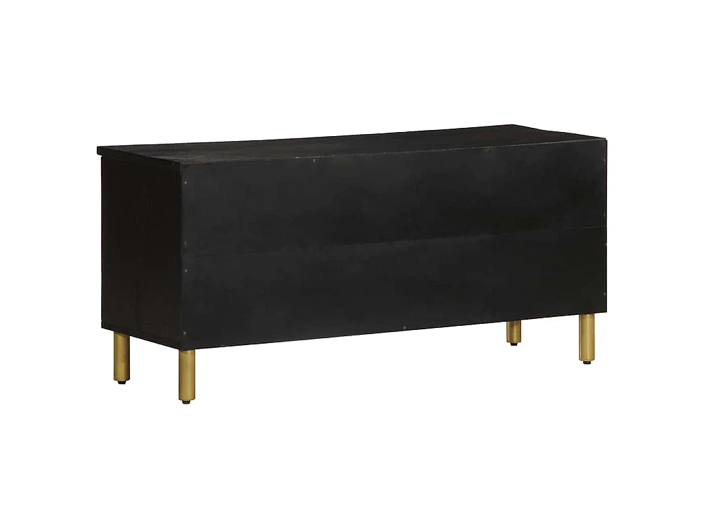Mobile Porta TV Nero 100x33x46 cm in Legno Multistrato