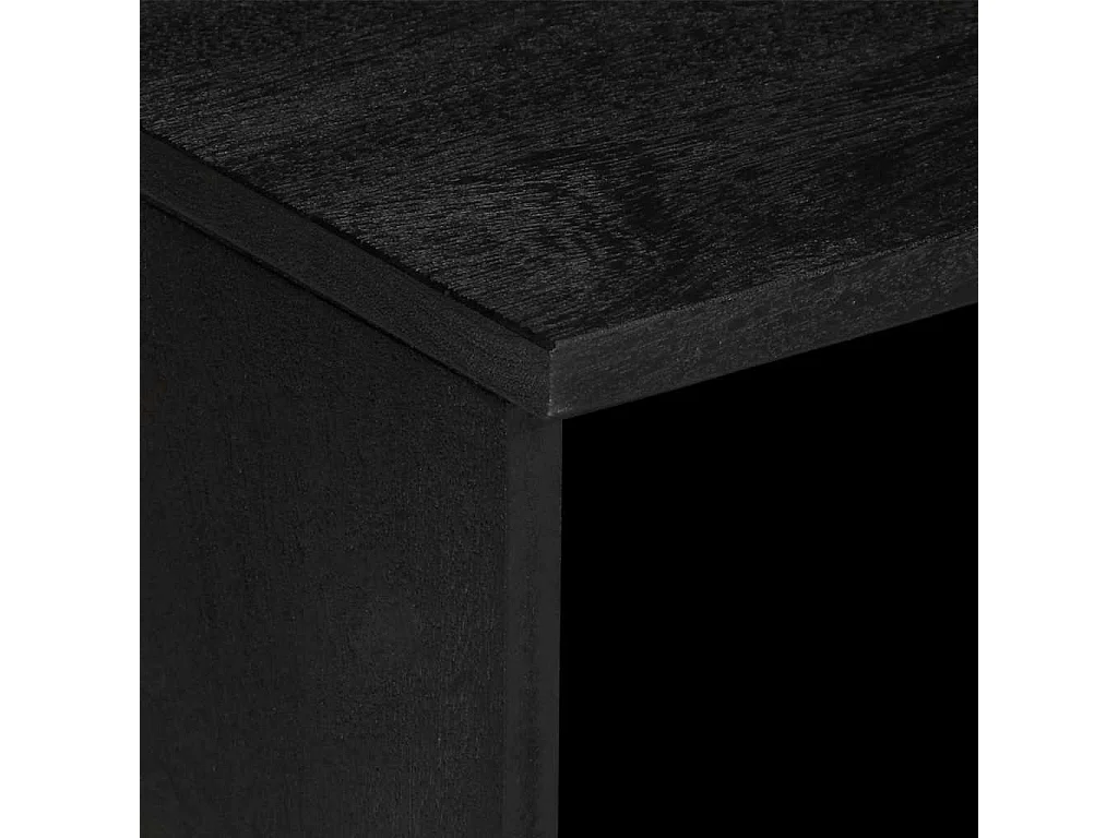 Mobile Porta TV Nero 80x33x46 cm in Legno Multistrato