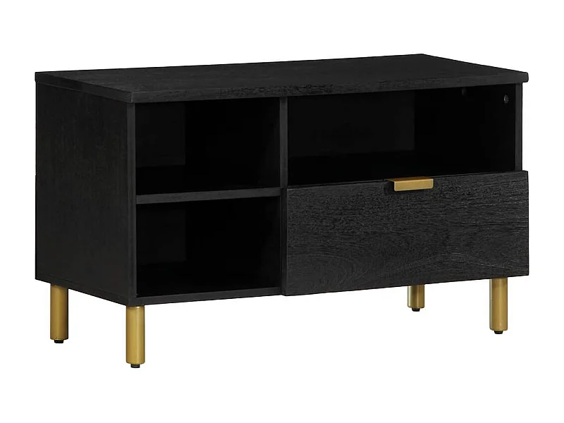 TV-Schrank Schwarz 80x33x46 cm Holzwerkstoff